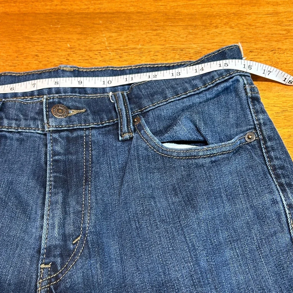 Levis 511 Slim Fit Jeans Mens 33x32 Dark Wash Blue Stretch Denim 04511-1150